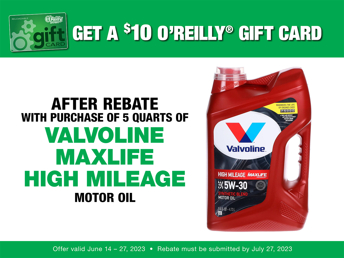 O Reilly Auto Parts Rebates