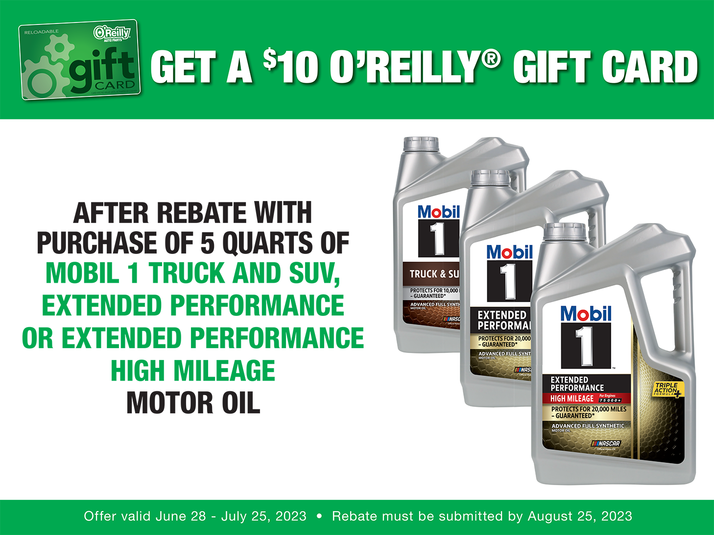 O Reilly Auto Parts Rebate Forms